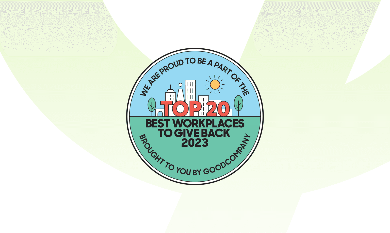 Featured image for It’s Official — We’re in the Top 20 Businesses Giving Back!