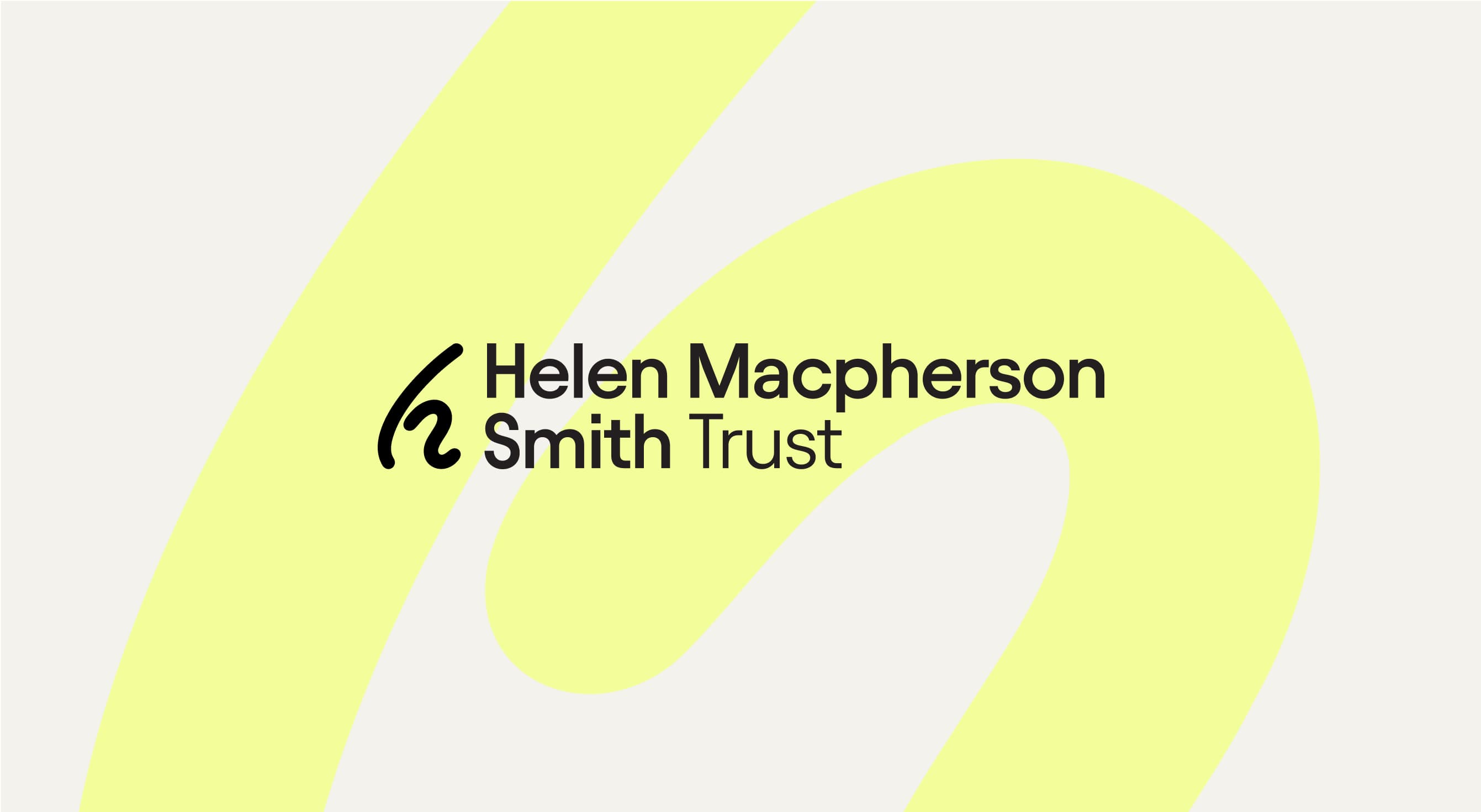 New brand logo for the Helen Macpherson Smith Trust.