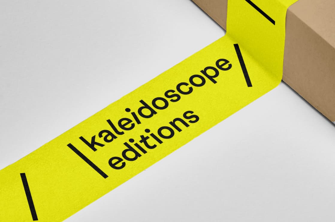 Showcase of Kaleidoscope Editions’ modern e-commerce logo designed by Your Creative