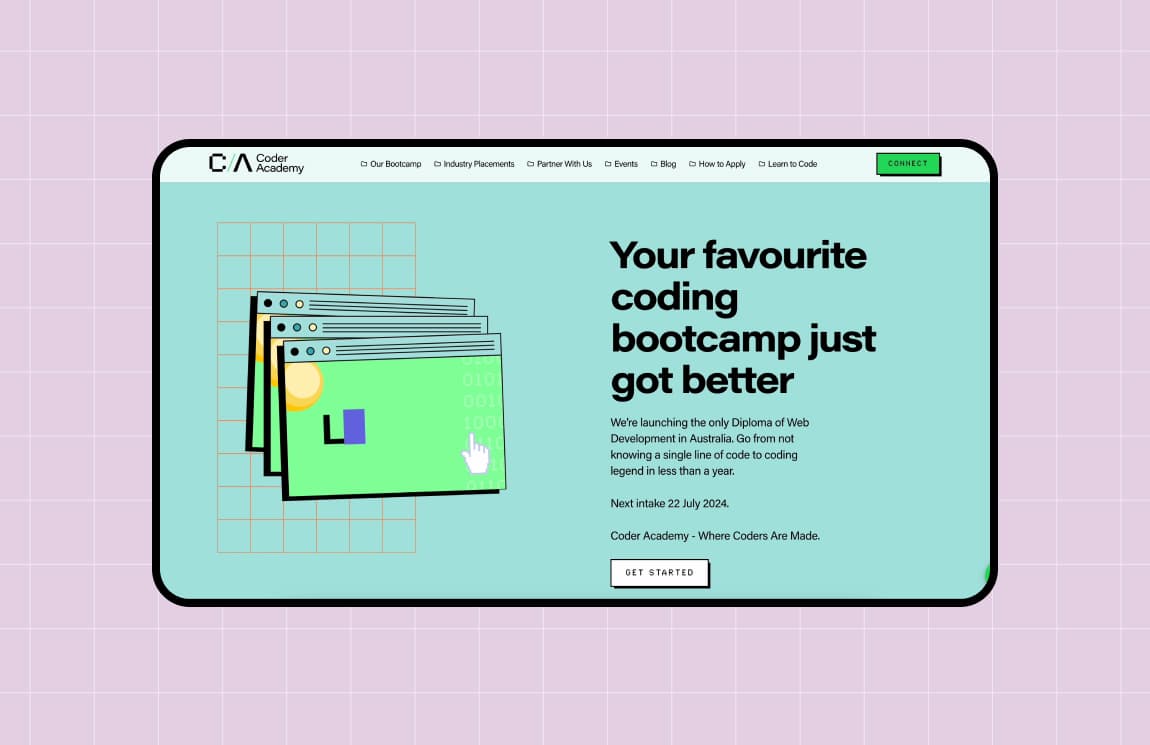 Coder Academy Branding | Your Creative - An EdTech Brand Identity
