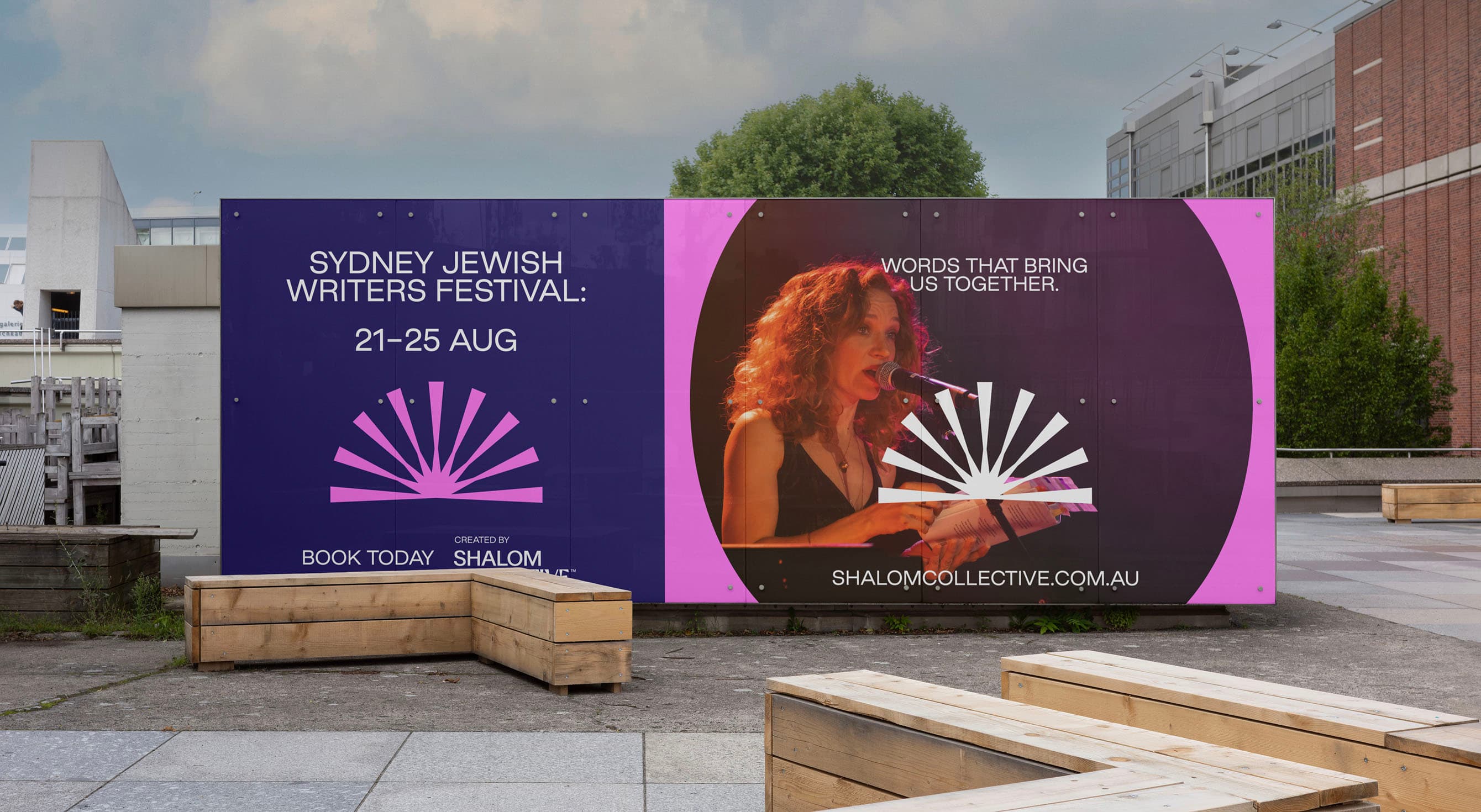 Shalom's design collateral developed by creative web agency Your Creative for improved visibility