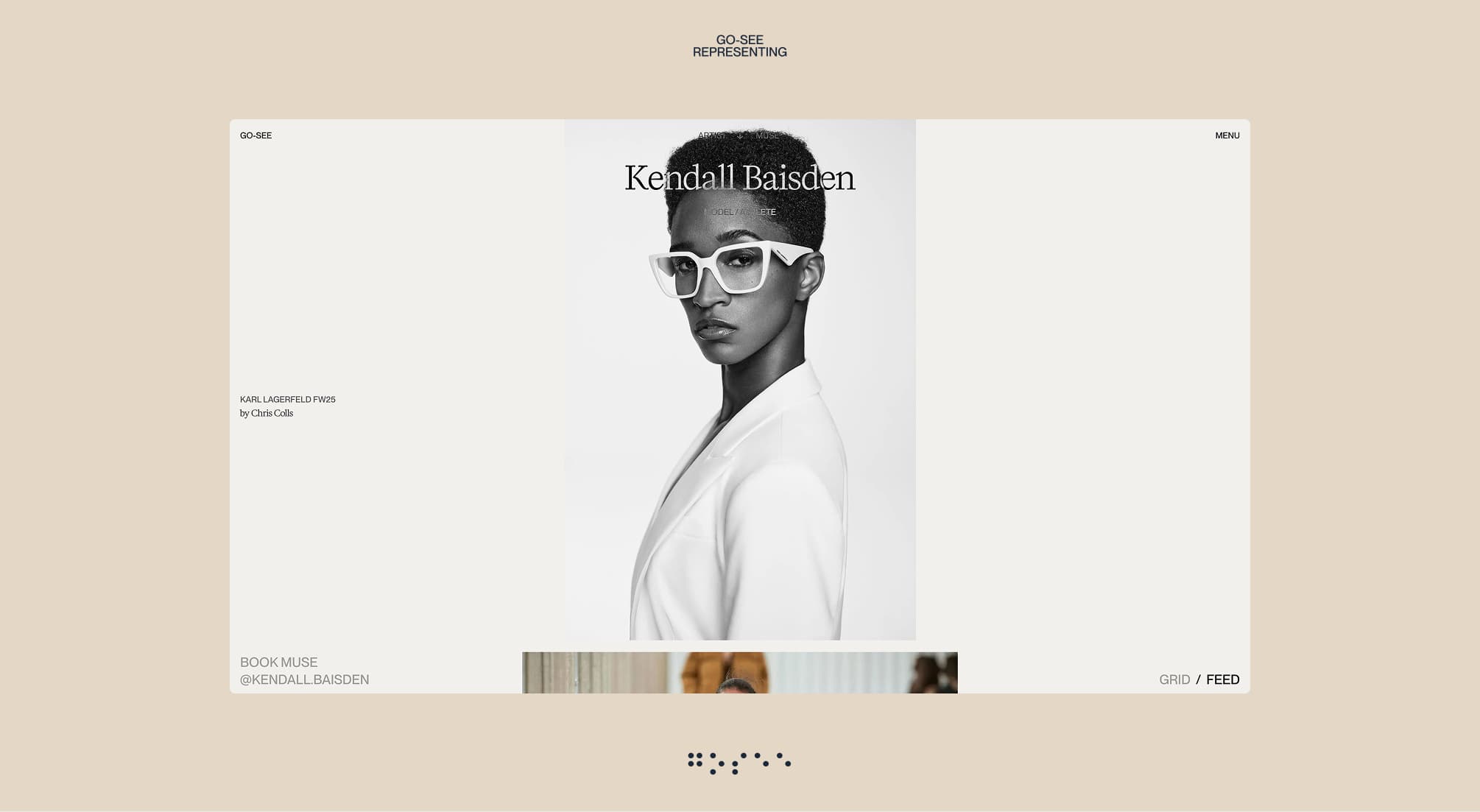 GO-SEE's seamless user experience showcasing the relationship between artist and muse by Your Creative Agency