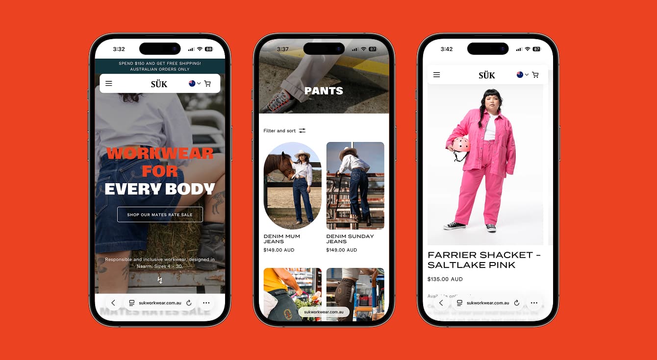 Community-led web design direction by Your Creative agency for Suk Stories layout