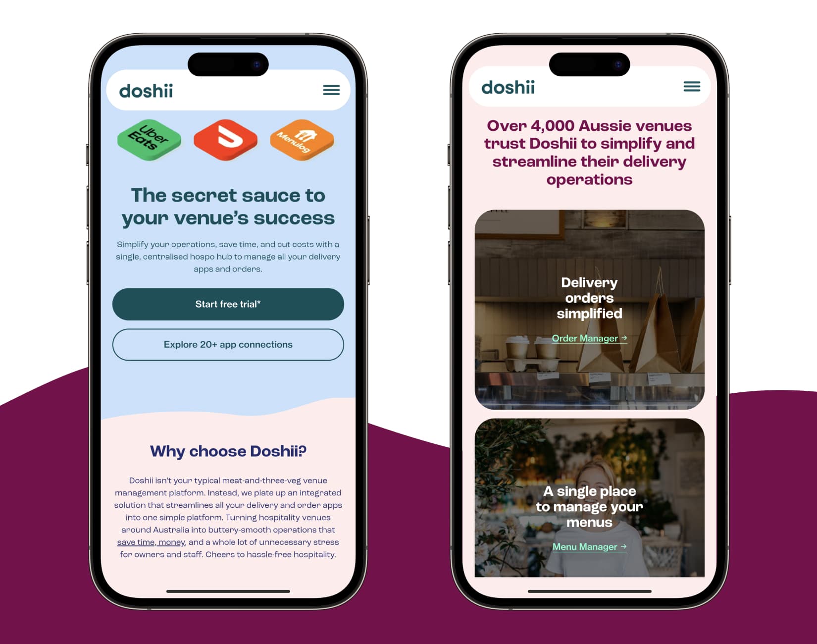 Responsive and intuitive design for Doshi’s platform by expert web developers
