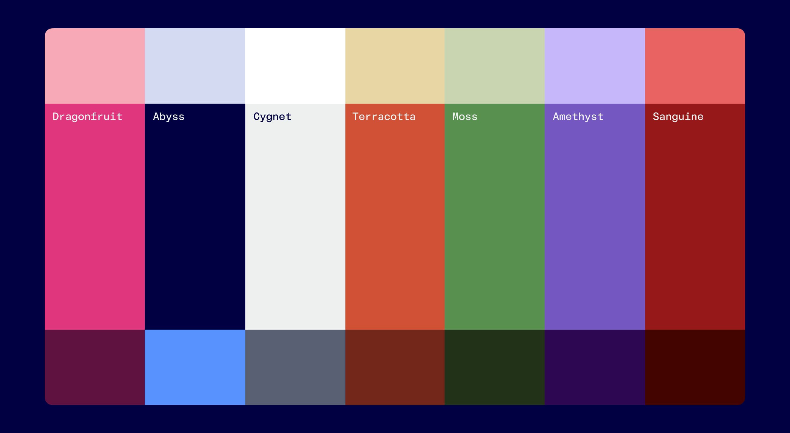 Area 53's matured colour palette developed by creative web agency Your Creative for improved versatility and scientific credibility