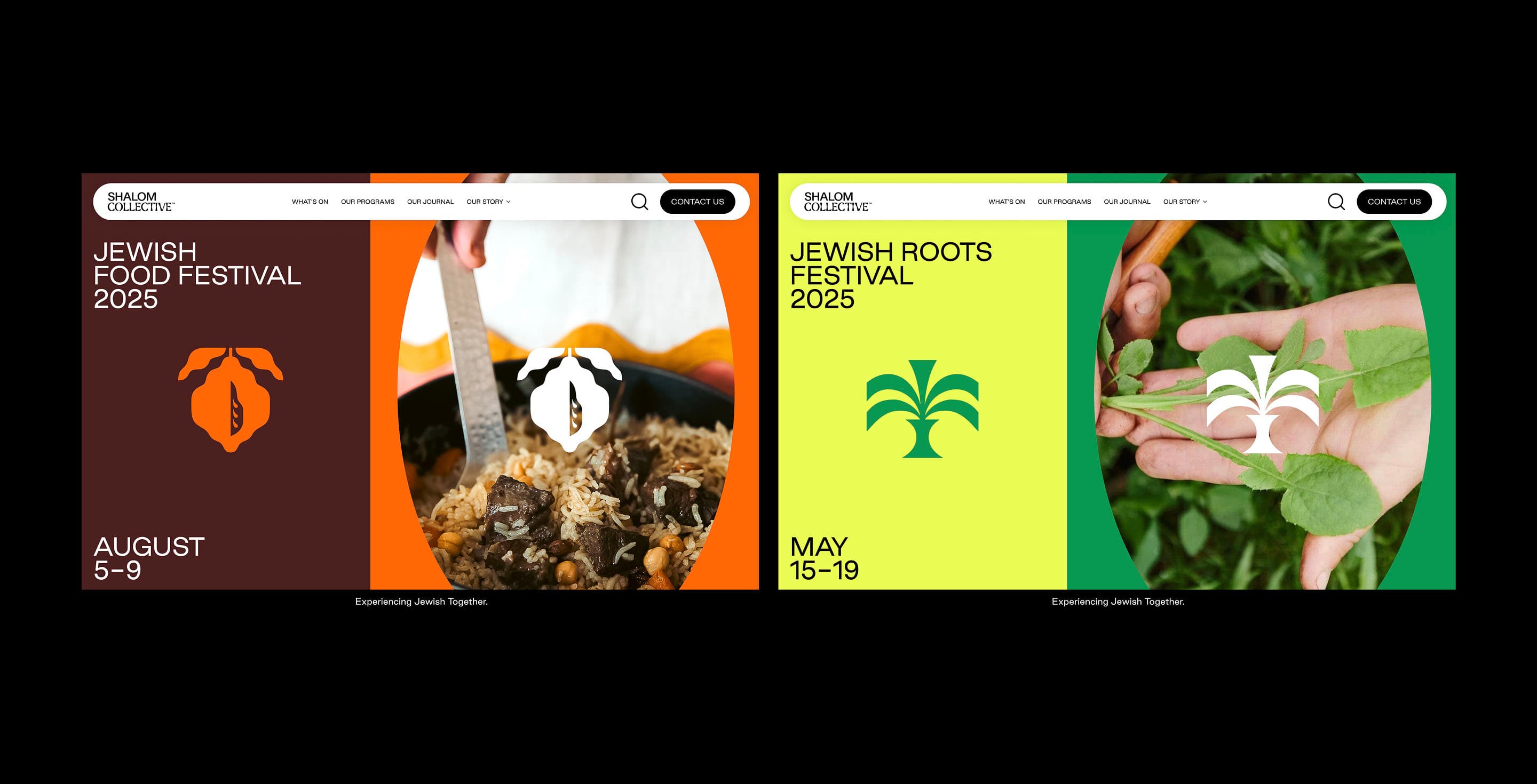 Shalom's design collateral developed by creative web agency Your Creative for improved visibility