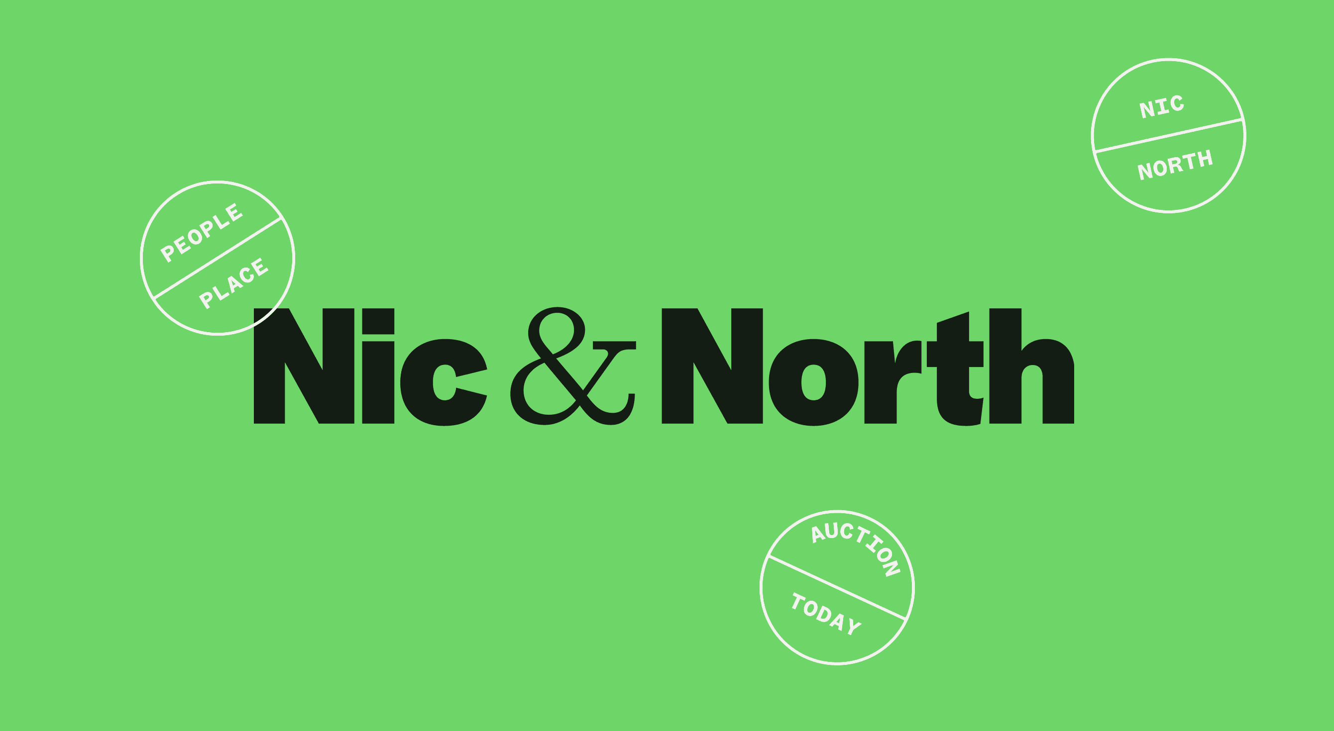 Brand wordmark design — Nic & North identity by Your Creative