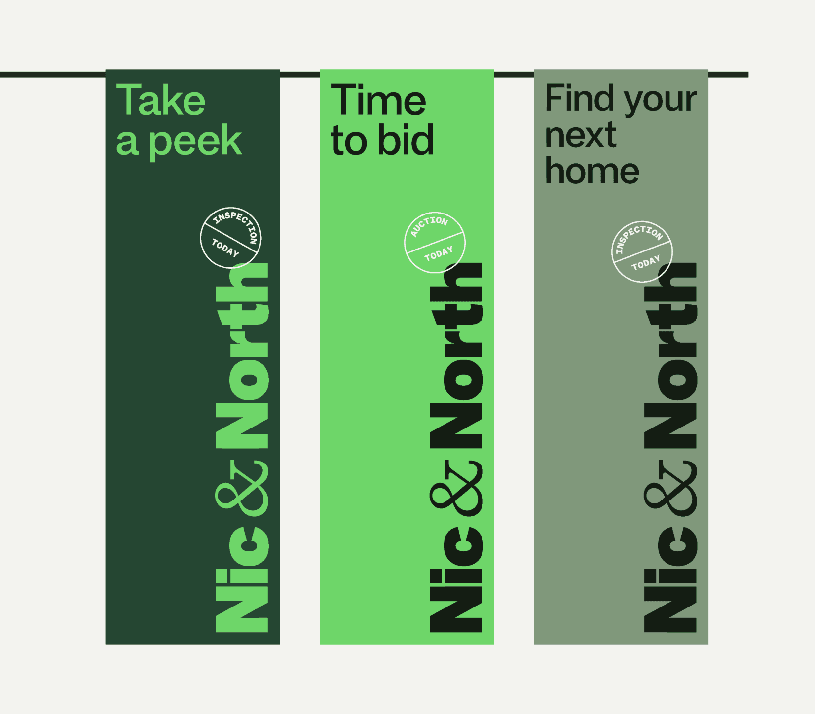 Nic and North Social media brand assets — case study templates for real estate client